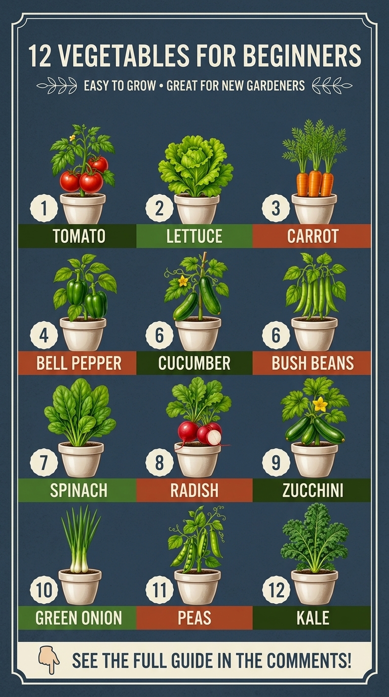 The 12 Easiest Vegetables for New Gardeners to Grow