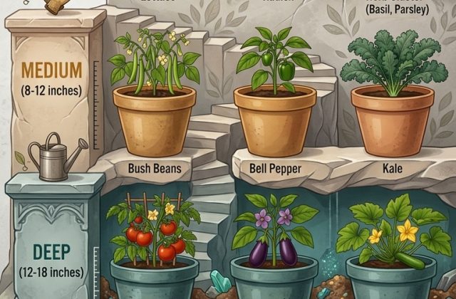 The Root of Success: Matching Container Depth to Your Vegetable Garden