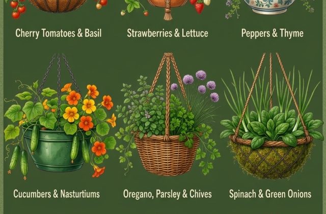 Maximizing Small Spaces: The Best Vegetable Companion Pairings for Hanging Baskets