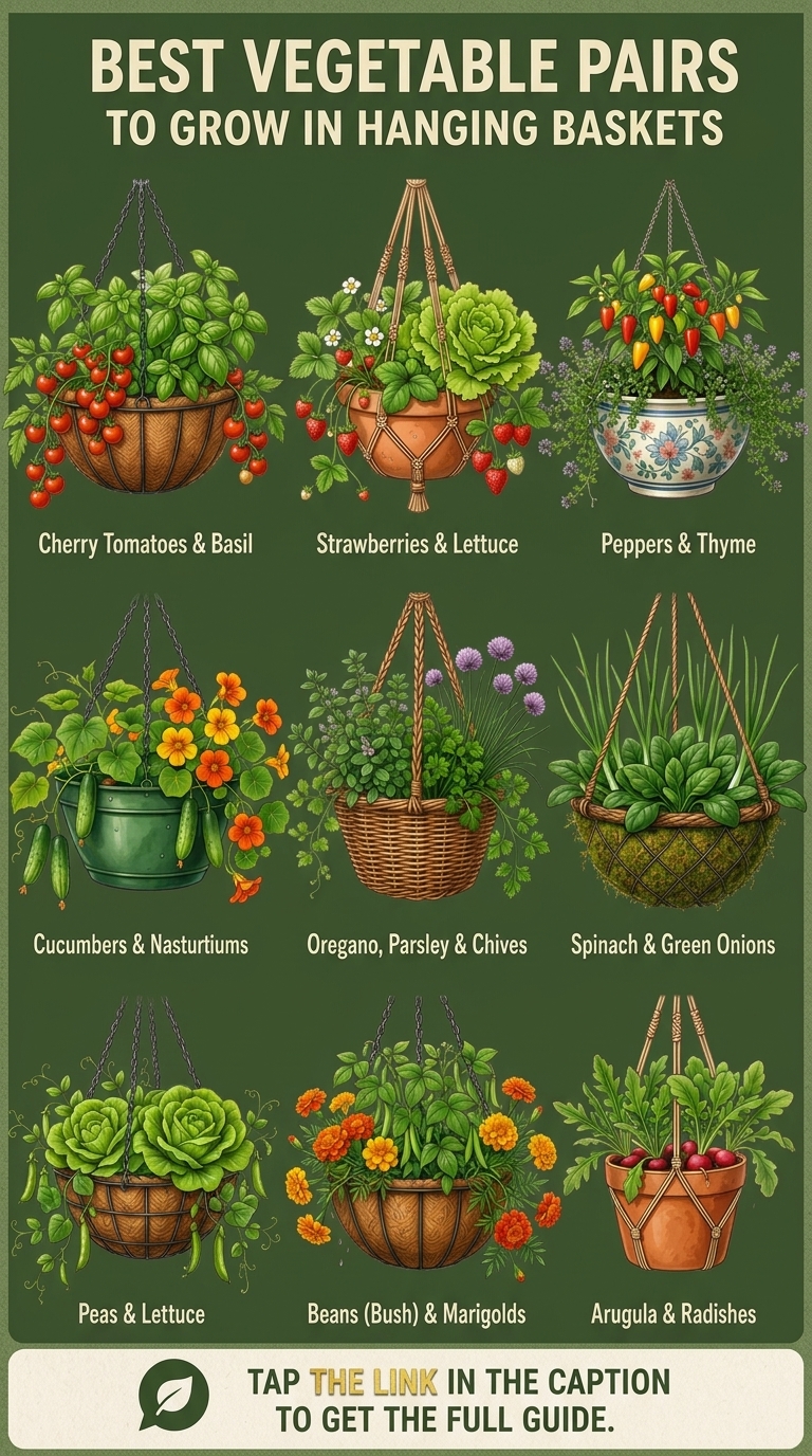 Maximizing Small Spaces: The Best Vegetable Companion Pairings for Hanging Baskets